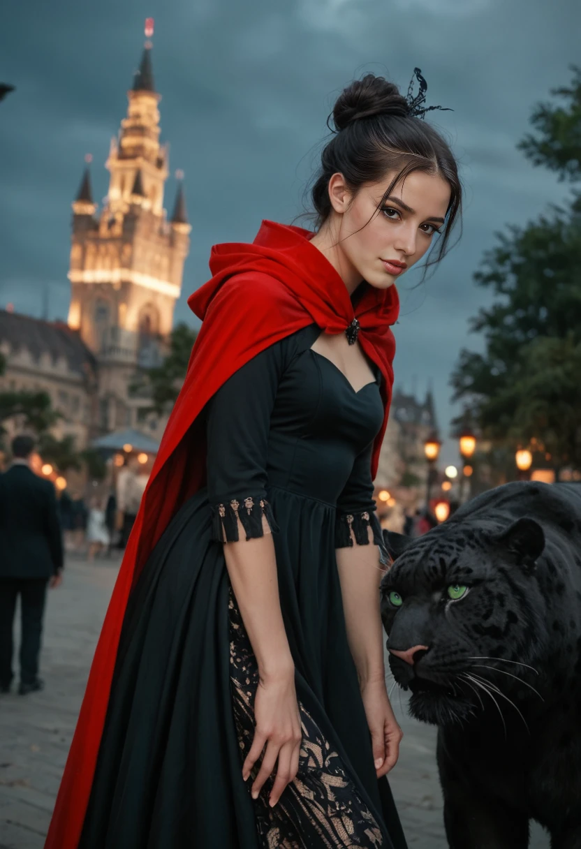 Gem in her nook-like fireplace scene