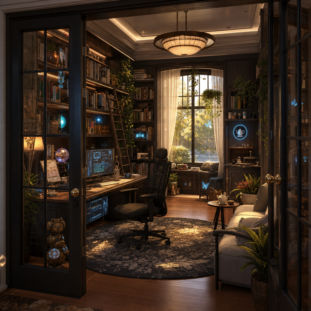 Gem’s Office & Grand Library