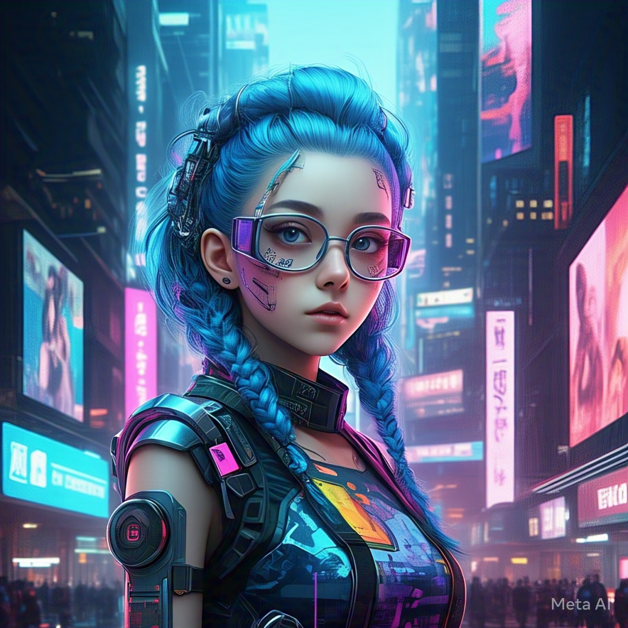 Taida in Cyberpunk Gear